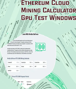 Ethereum hashrate calculator gpu